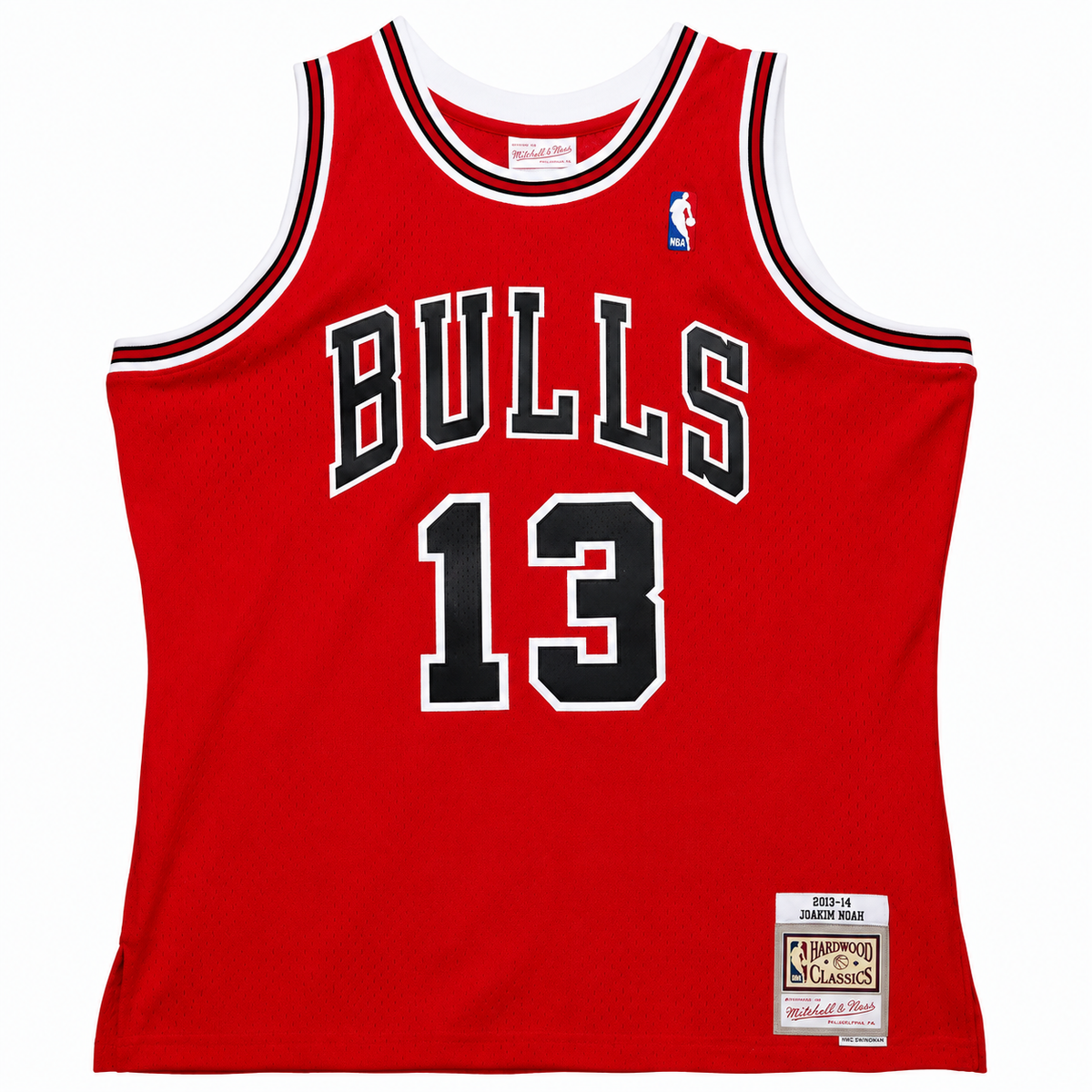 Chicago Bulls Joakim Noah Mitchell & Ness Red 2008 Hardwood Classics Swingman Jersey for Men product image 2, provided for