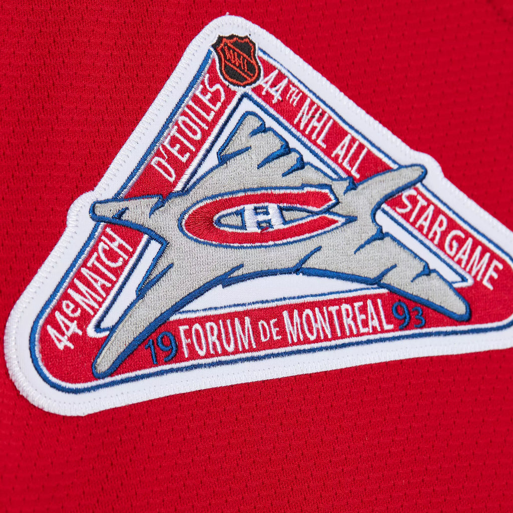 Mitchell & Ness Men Montreal Canadiens Patrick Roy #33 1992 Red Power Play Vintage Replica Jersey product image 7, provided