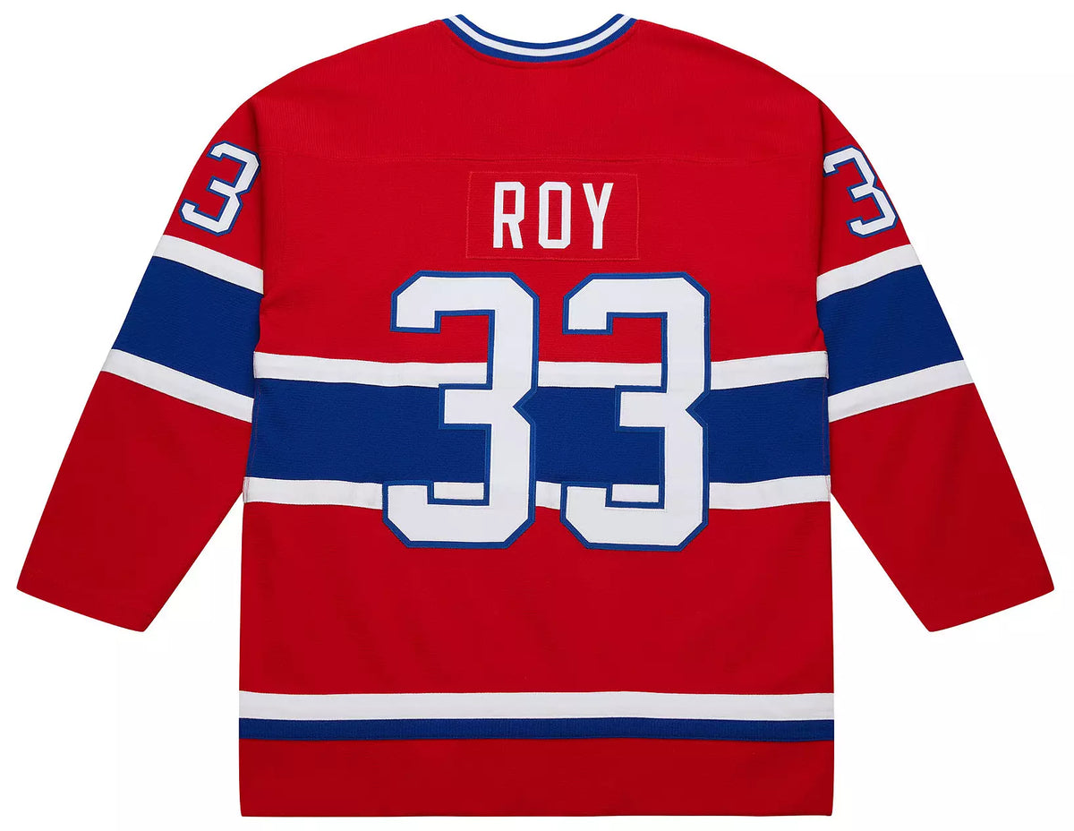Mitchell & Ness Men Montreal Canadiens Patrick Roy #33 1992 Red Power Play Vintage Replica Jersey product image 3, provided