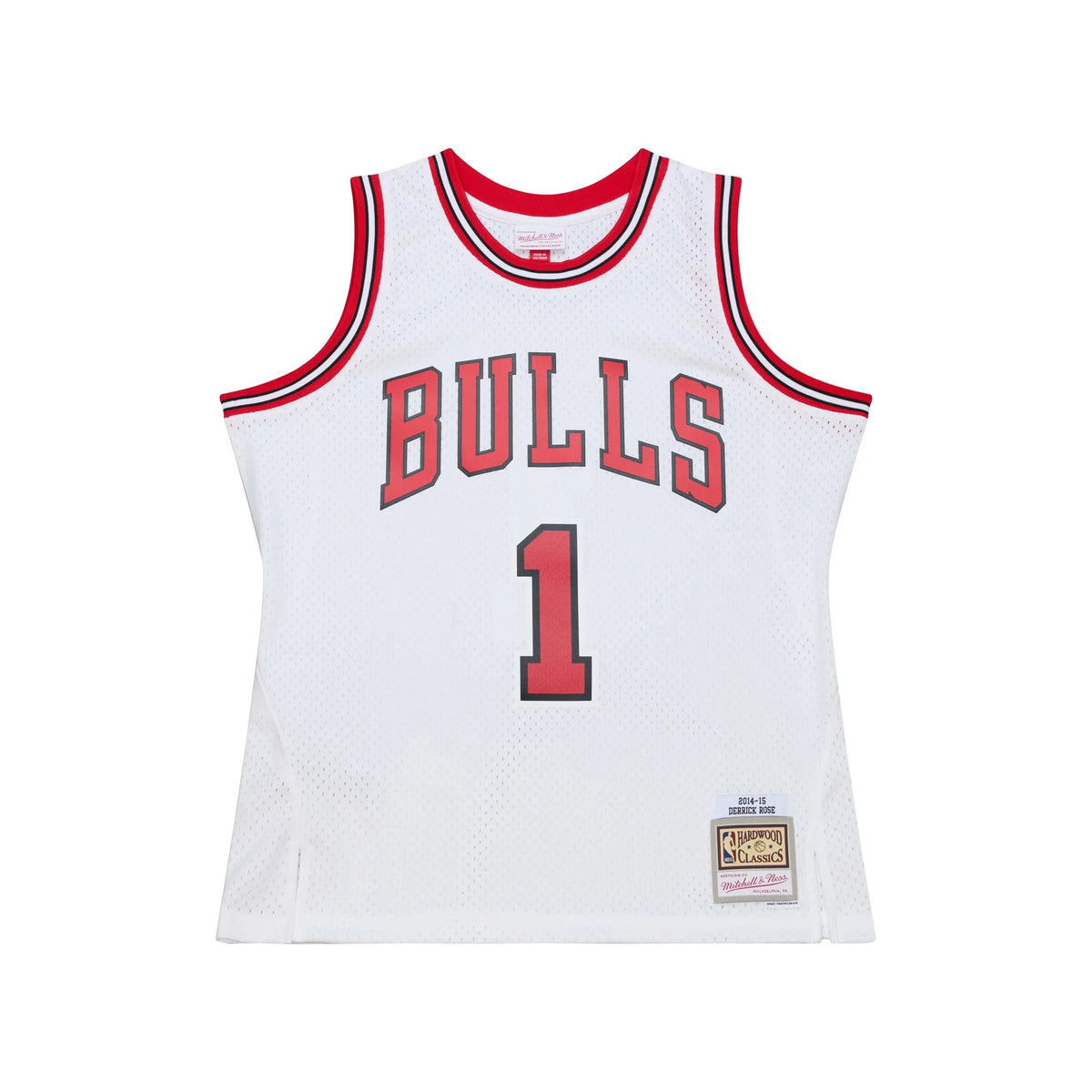 Chicago Bulls Derrick Rose Mitchell & Ness White 2014-15 Hardwood Classics Swingman Jersey for Men product image 2, provided