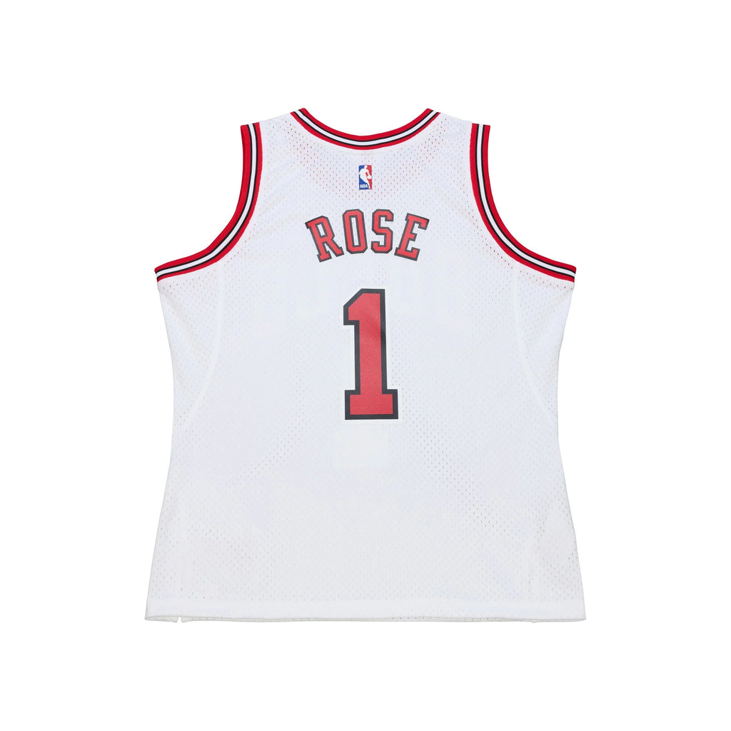 Chicago Bulls Derrick Rose Mitchell & Ness White 2014-15 Hardwood Classics Swingman Jersey for Men product image 1, provided