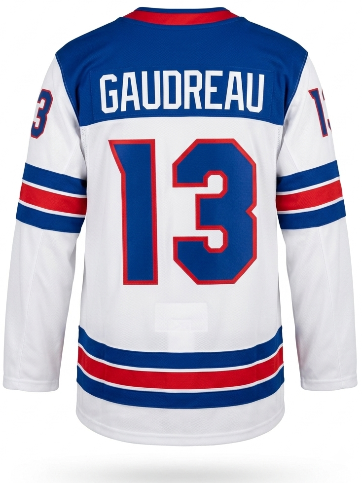 Team USA Hockey Nike Johnny Gaudreau #13 White Replica Jersey for Men product image 1, provided for visual reference and