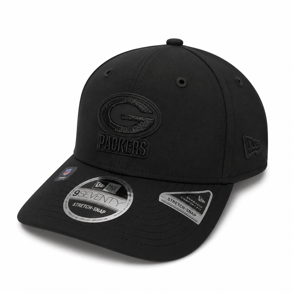 Green Bay Packers New Era 2026 NFL Sideline 9SEVENTY Black Adjustable Hat for Men product image 1, provided for visual
