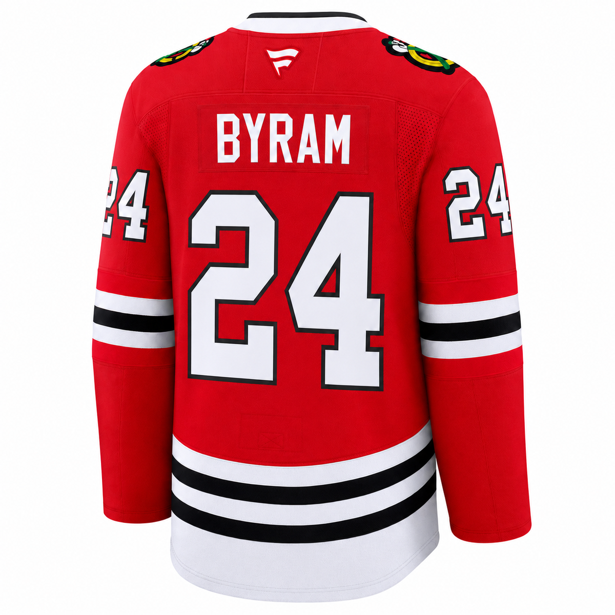 Bowen Byram Chicago Blackhawks Fanatics Red Home Authentic Premium Jersey for Men product image 2, provided for visual