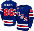 Team USA Hockey Nike Jack Hughes #86 Blue Replica Jersey for Men product image 1, provided for visual reference and product