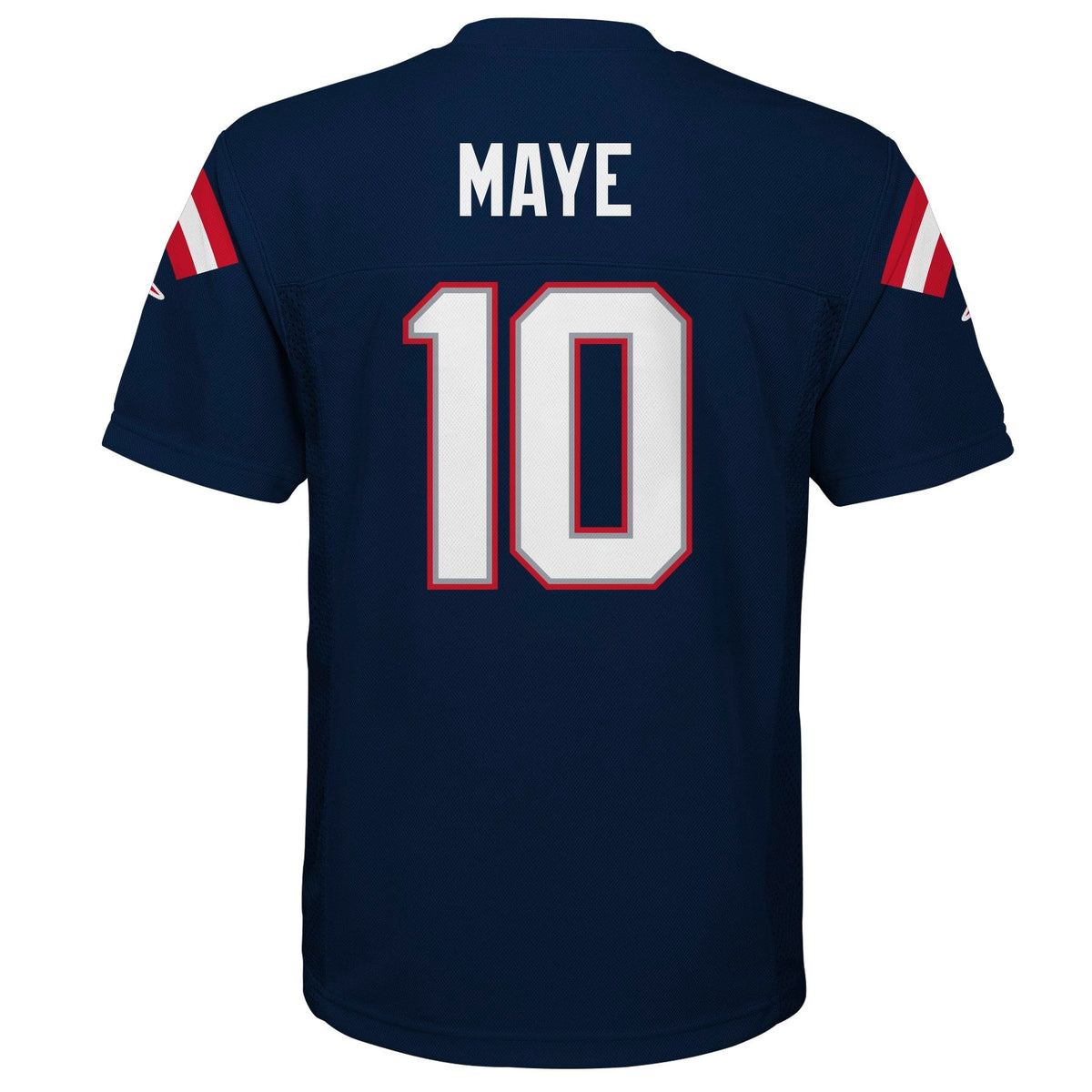 Youth Drake Maye New England Patriots Navy Replica Mid Tier Player Jersey product image 3, provided for visual reference and