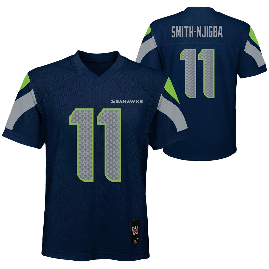 Youth Jaxon Smith-Njigba Seatle Seahawks Navy Replica Mid Tier Player Jersey product image 1, provided for visual reference