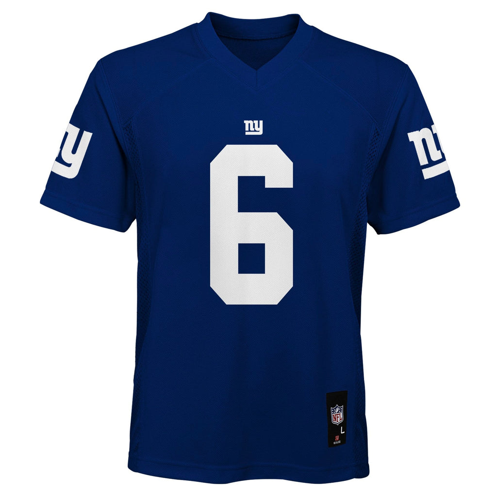 Youth New York Giants Jaxson Dart Royal Blue Mid-Tier Player Jersey product image 3, provided for visual reference and