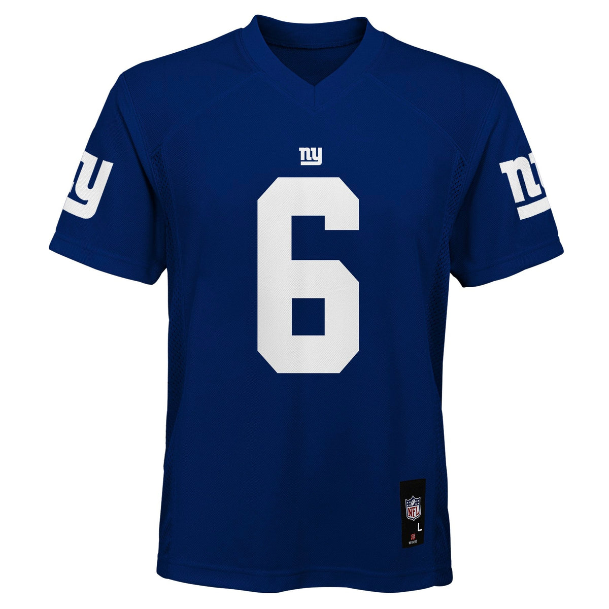 Youth New York Giants Jaxson Dart Royal Blue Mid-Tier Player Jersey product image 3, provided for visual reference and