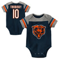 Newborn/Infant Mitchell Trubisky Chicago Bears Name And Number Short Sleeve Creeper product image 1, provided for visual