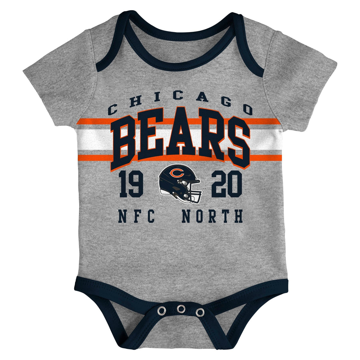 Newborn/Infant Chicago Bears 3 Piece Short Sleeve Creeper Set product image 3, provided for visual reference and product