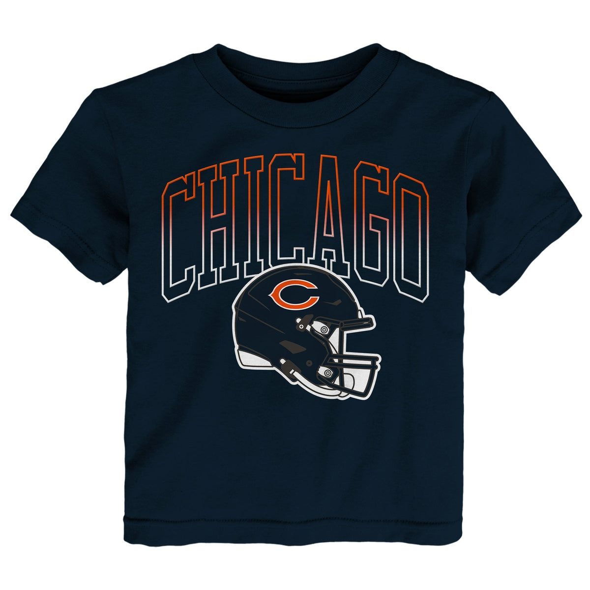 Chicago Bears Team Logo Toddler Game Face Short Sleeve T-Shirt By Outerstuff-Navy product image 1, provided for visual