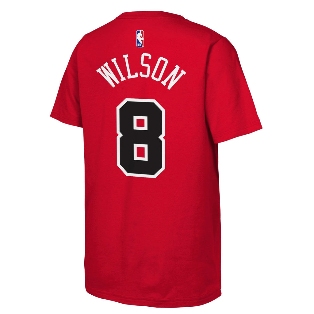 Youth Caleb Wilson Chicago Bulls Name And Number T-Shirt product image 2, provided for visual reference and product detail