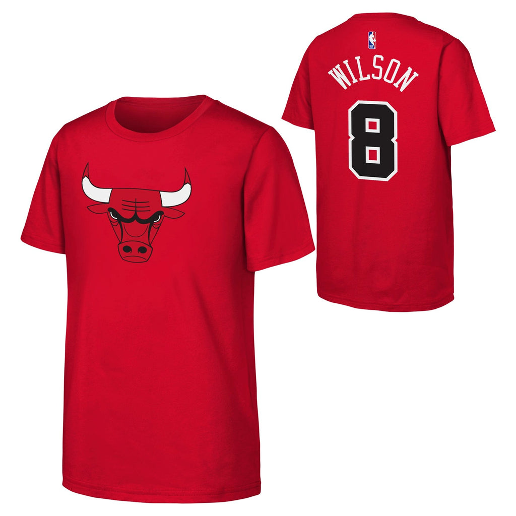 Youth Caleb Wilson Chicago Bulls Name And Number T-Shirt product image 1, provided for visual reference and product detail
