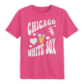 Child Chicago White Sox Pink Ice Cream Cone T-Shirt product image 1, provided for visual reference and product detail review