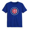 Toddler Chicago Cubs Primary Logo Royal Blue Short Sleeve T-Shirt product image 1, provided for visual reference and product