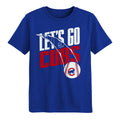 Child Chicago Cubs Splitter Royal Blue Short Sleeve T-Shirt product image 1, provided for visual reference and product