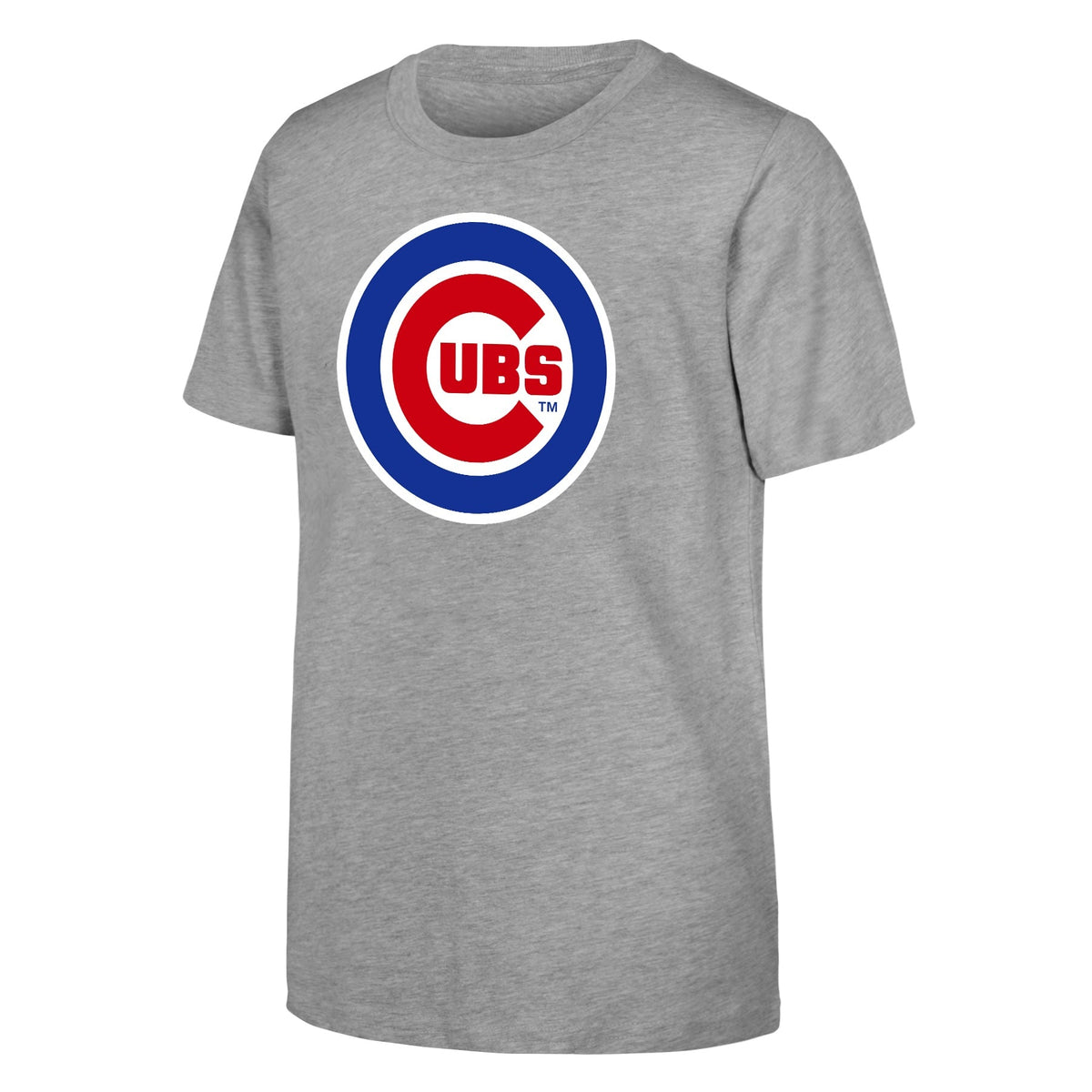 Chicago Cubs Youth Heather Gray Primary Team Logo T-Shirt By Outerstuff product image 1, provided for visual reference and