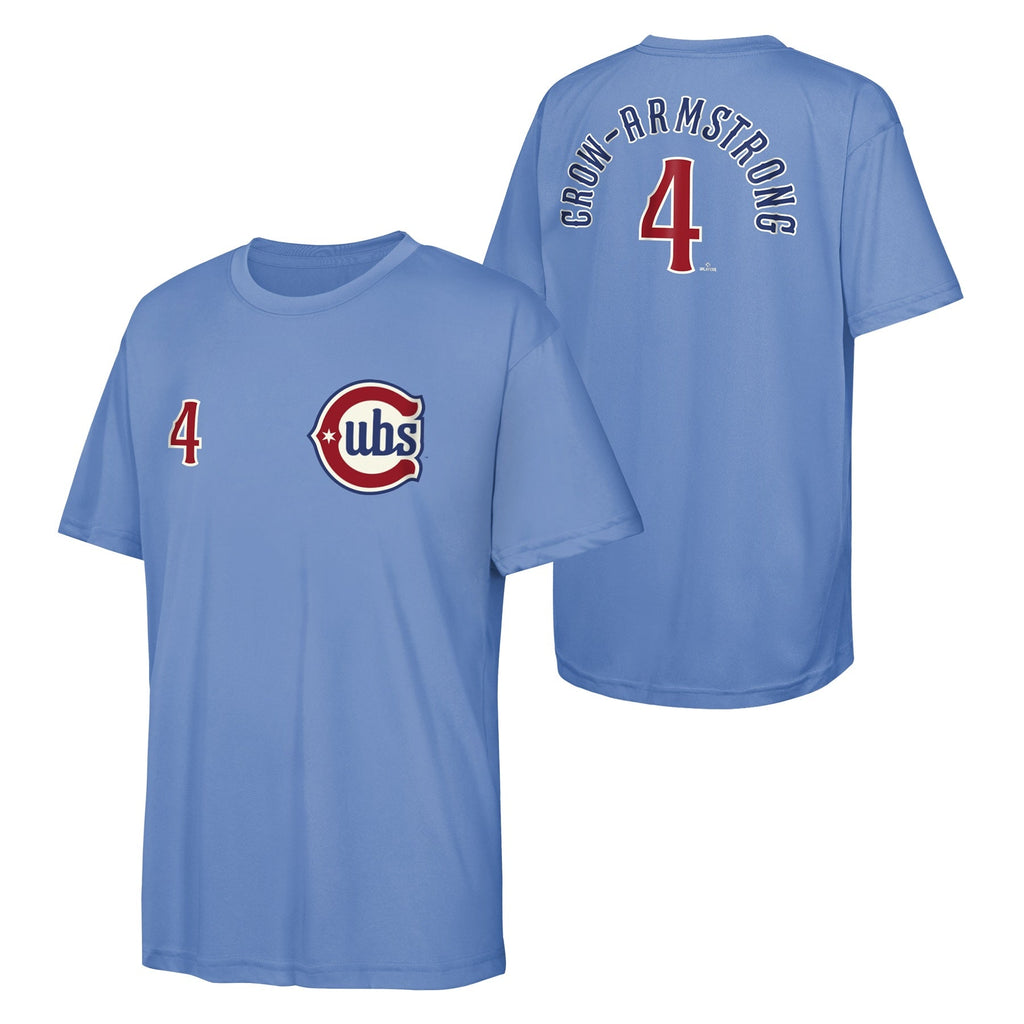 Youth Chicago Cubs Pete Crow-Armstrong Alternate 2 Performance Player Sublimated Jersey Top product image 1, provided for