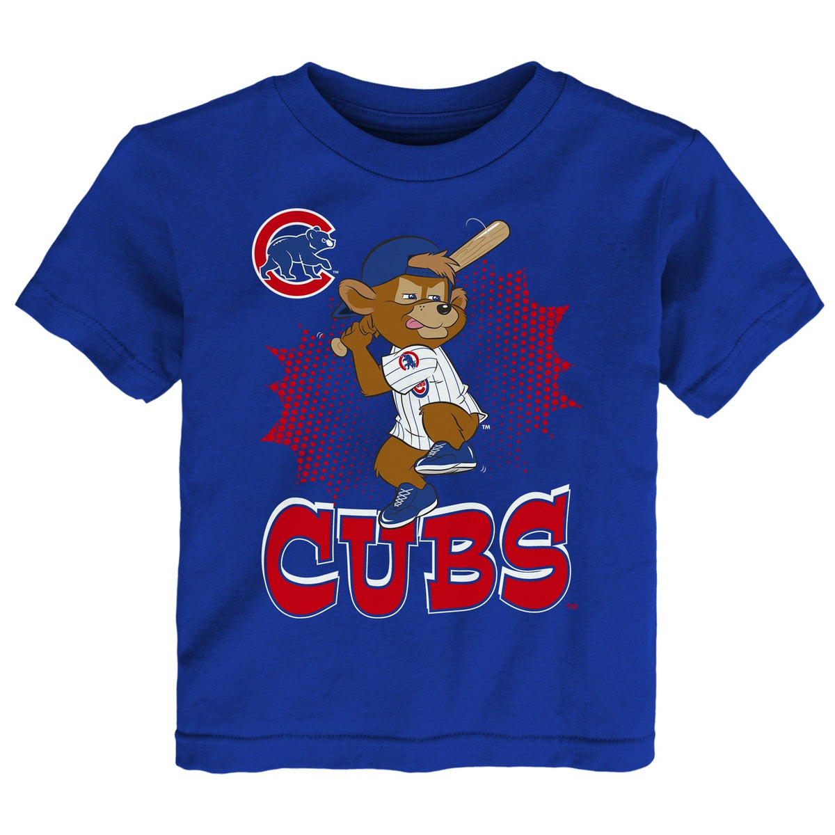 Infant Chicago Cubs Mascot Royal Blue T-Shirt product image 1, provided for visual reference and product detail review