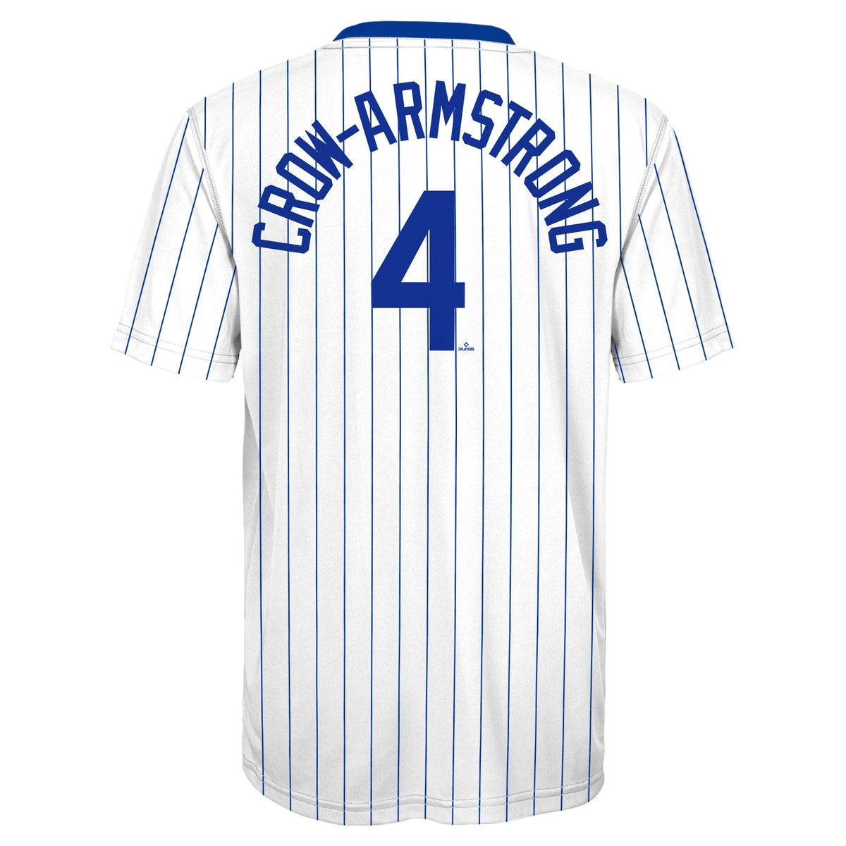Chicago Cubs Pete Crow-Armstrong Child Home Pinstripes Player Sublimated Jersey Top product image 3, provided for visual