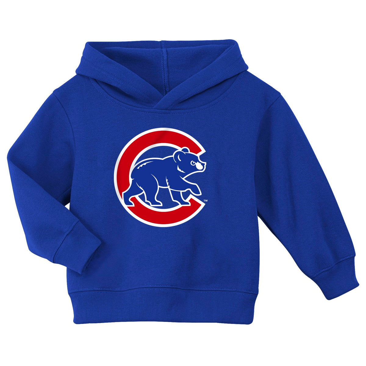 Kids Chicago Cubs Logo Blue Fleece Child Hoodie product image 1, provided for visual reference and product detail review