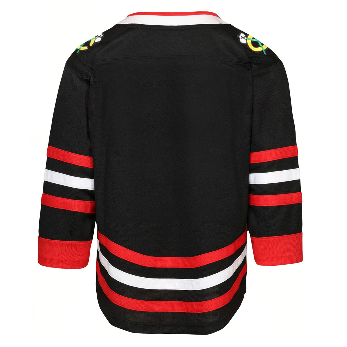 Youth Chicago Blackhawks Black Alternate Premier Replica Blank Jersey product image 3, provided for visual reference and
