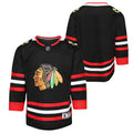 Youth Chicago Blackhawks Black Alternate Premier Replica Blank Jersey product image 1, provided for visual reference and
