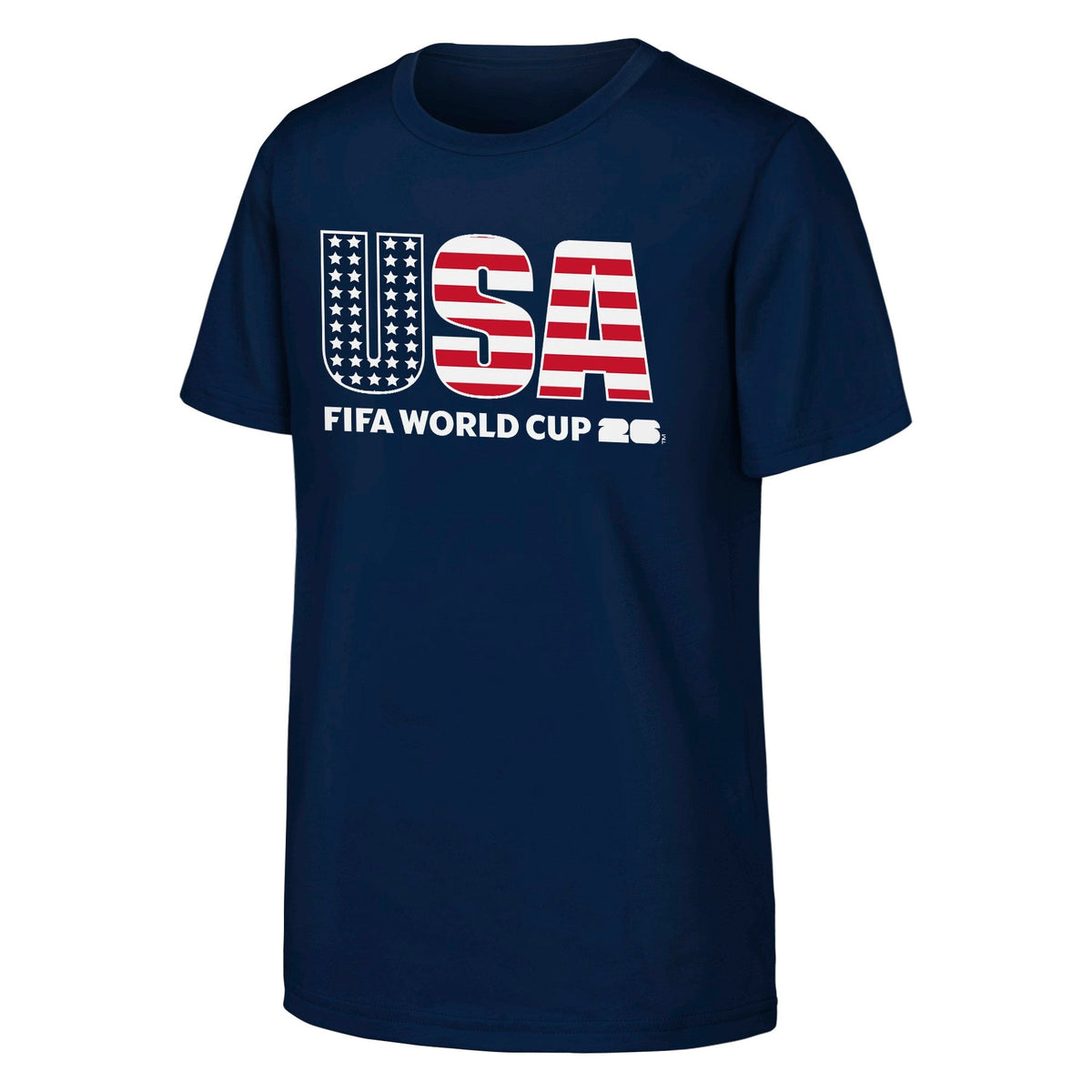 Youth Team USA Soccer 2026 FIFA World Cup Navy T-Shirt product image 1, provided for visual reference and product detail