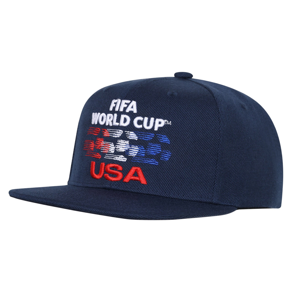 Team USA 2026 FIFA World Cup Navy Flat Bill Snapback Adjustable Hat product image 1, provided for visual reference and