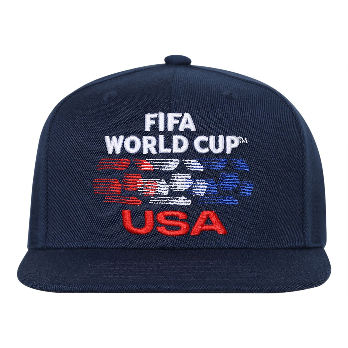 Team USA 2026 FIFA World Cup Navy Flat Bill Snapback Adjustable Hat product image 2, provided for visual reference and