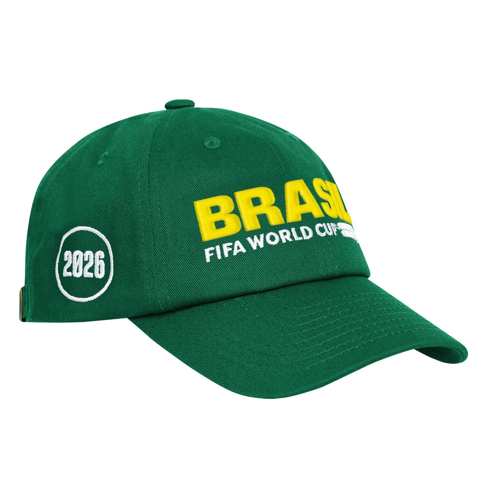 Team Brazil 2026 FIFA World Cup Green Unconstructed Adjustable Hat product image 3, provided for visual reference and