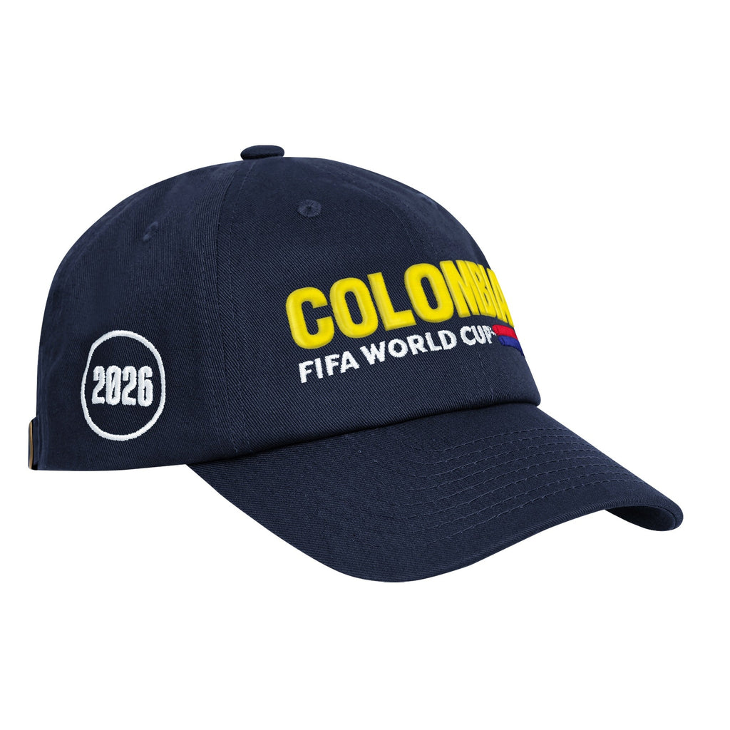 Colombia 2026 FIFA World Cup Navy Unconstructed Adjustable Hat product image 3, provided for visual reference and product