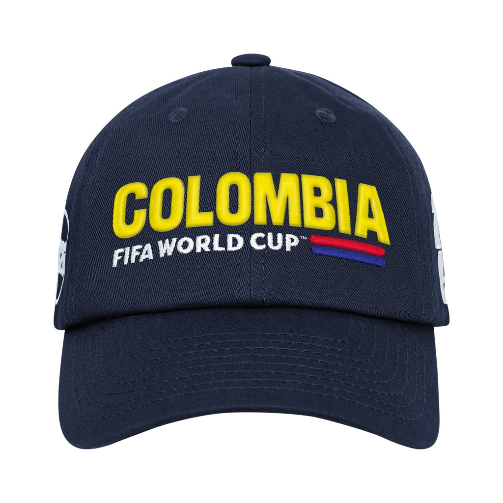 Colombia 2026 FIFA World Cup Navy Unconstructed Adjustable Hat product image 2, provided for visual reference and product