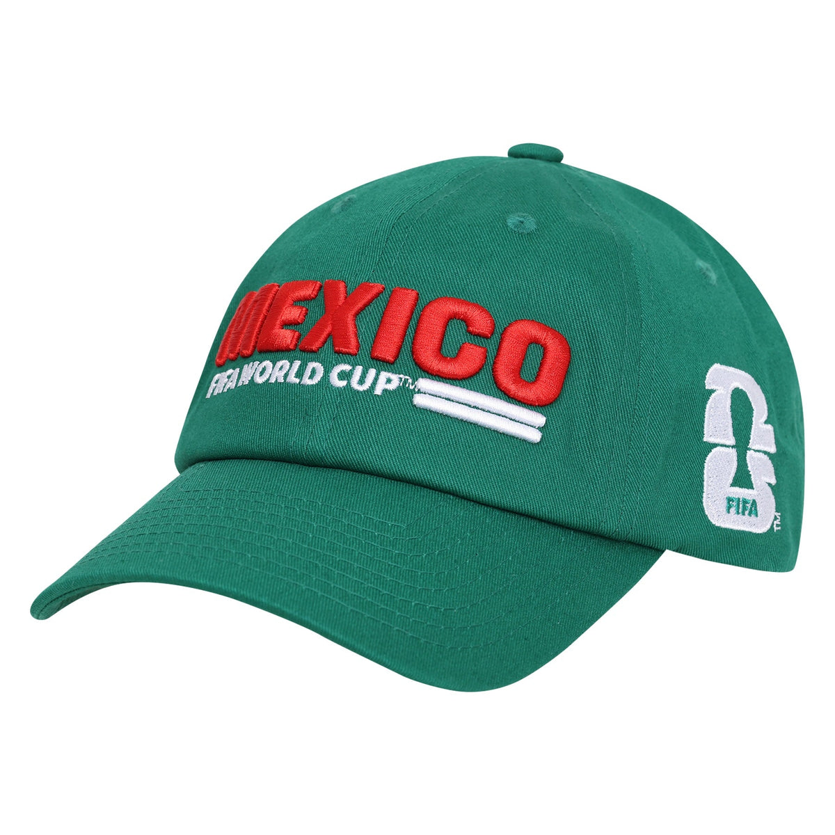 Team Mexico 2026 FIFA World Cup Green Unconstructed Adjustable Hat product image 1, provided for visual reference and