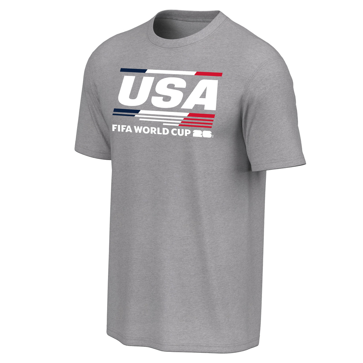 USA Soccer 2026 FIFA World Cup Heather Gray T-Shirt for Men product image 1, provided for visual reference and product
