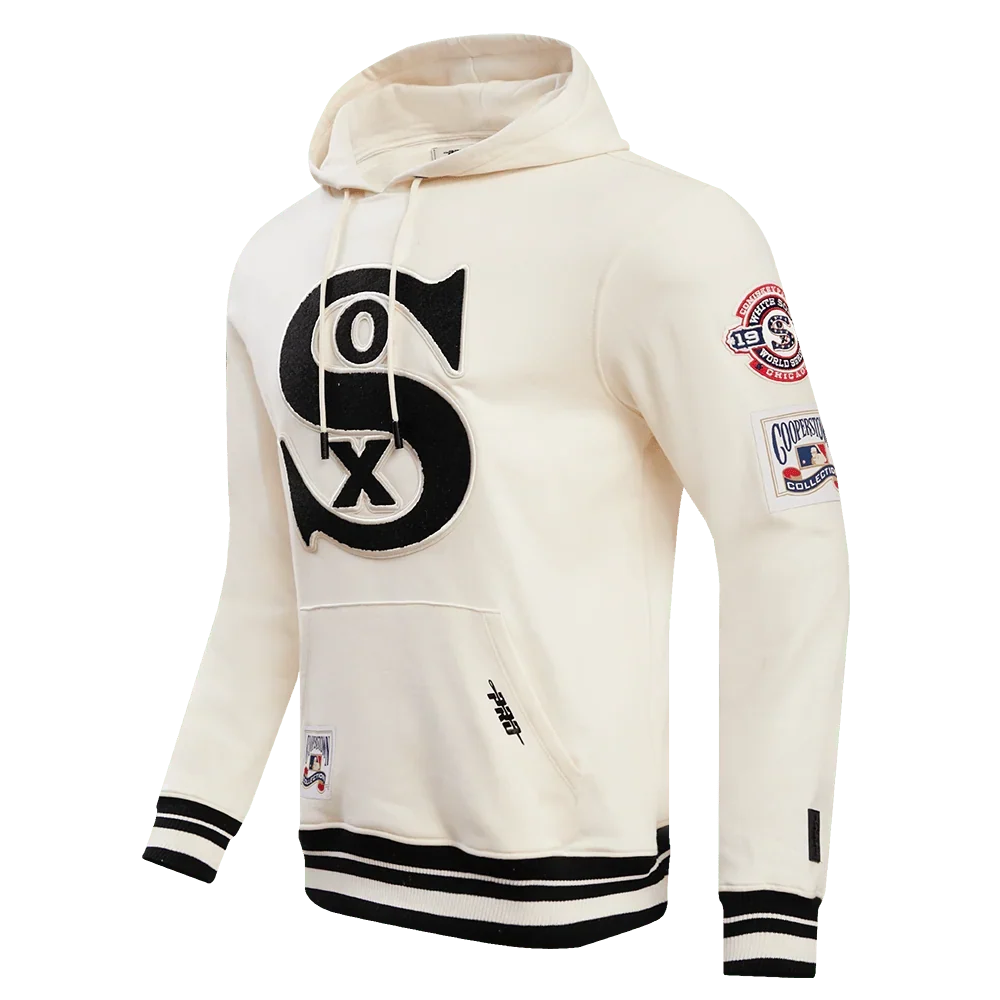 Chicago White Sox Pro Standard Cream Retro Classic Pullover Hoodie for Men product image 2, provided for visual reference
