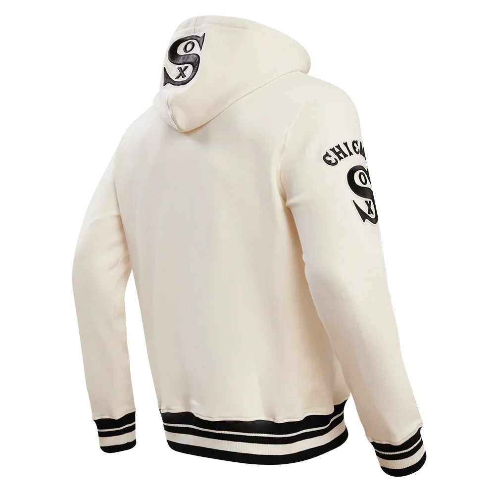Chicago White Sox Pro Standard Cream Retro Classic Pullover Hoodie for Men product image 4, provided for visual reference