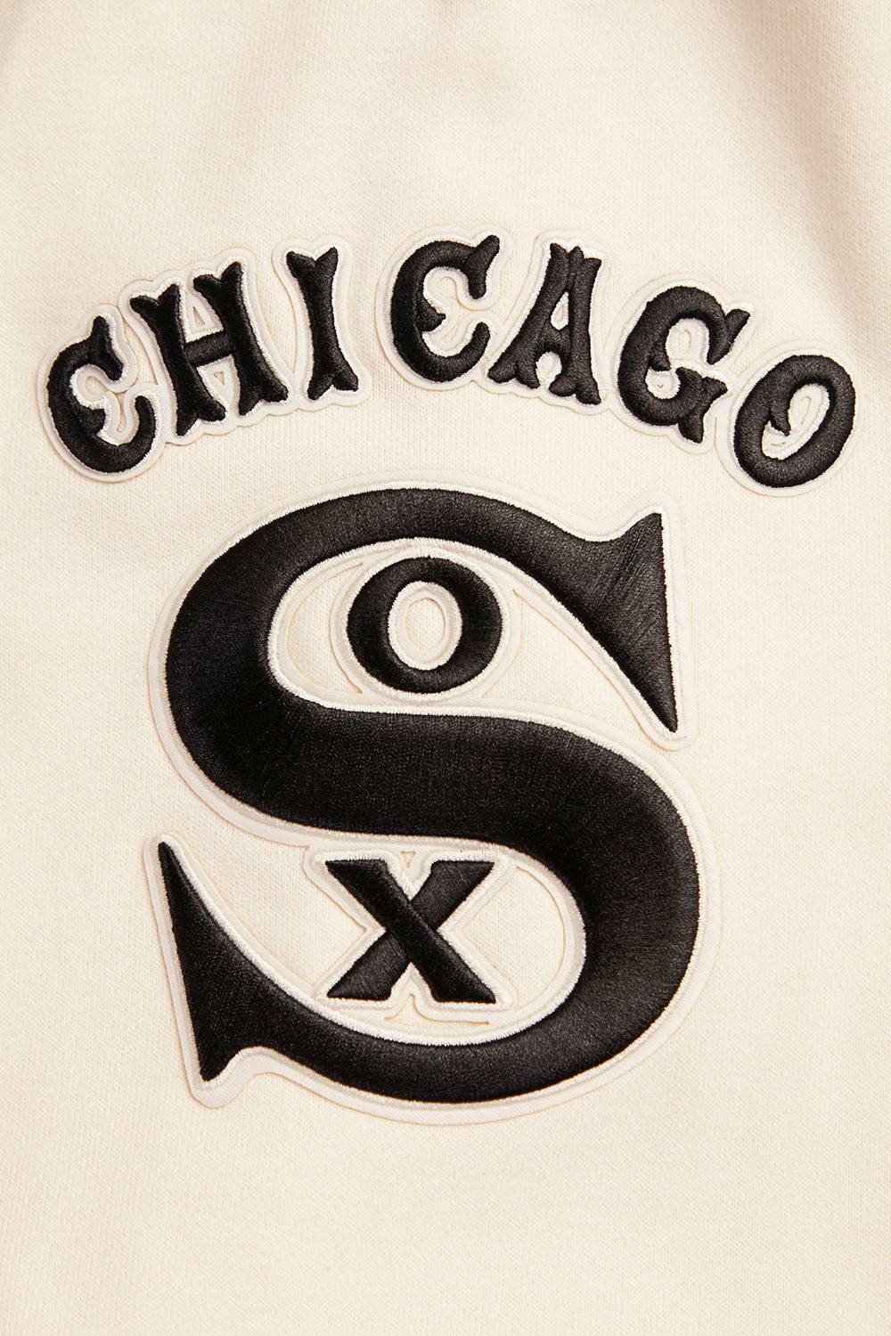 Chicago White Sox Pro Standard Cream Retro Classic Pullover Hoodie for Men product image 6, provided for visual reference