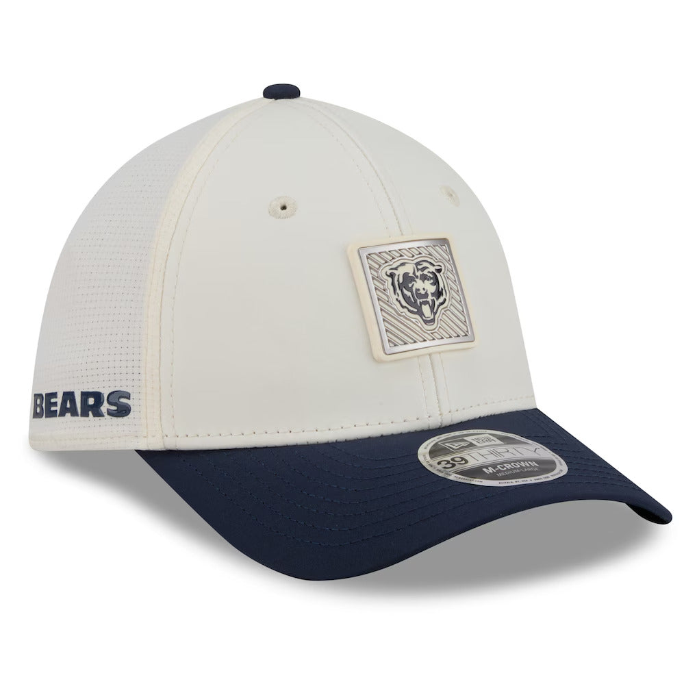 Chicago Bears New Era Ivory 2026 NFL Training Camp 39THIRTY M-Crown Flex Hat-Bear Logo product image 1, provided for visual