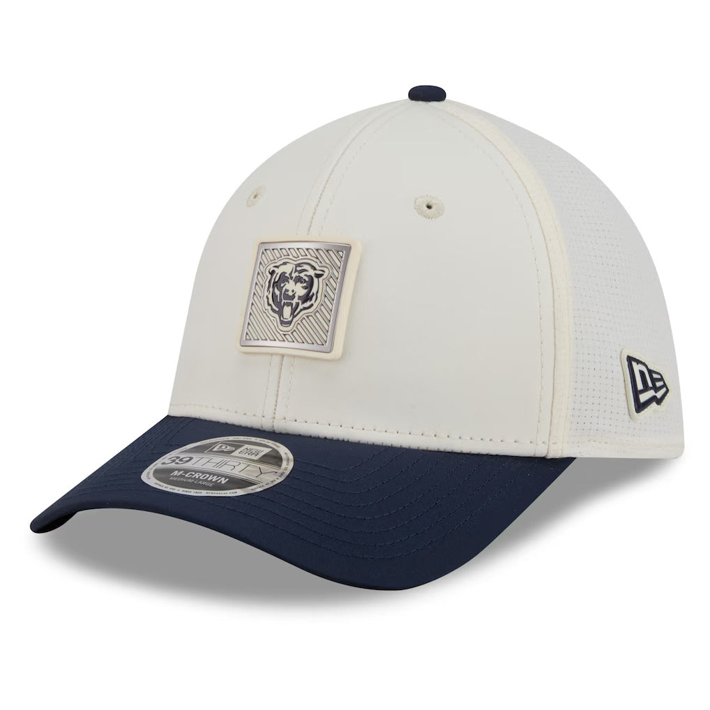 Chicago Bears New Era Ivory 2026 NFL Training Camp 39THIRTY M-Crown Flex Hat-Bear Logo product image 3, provided for visual