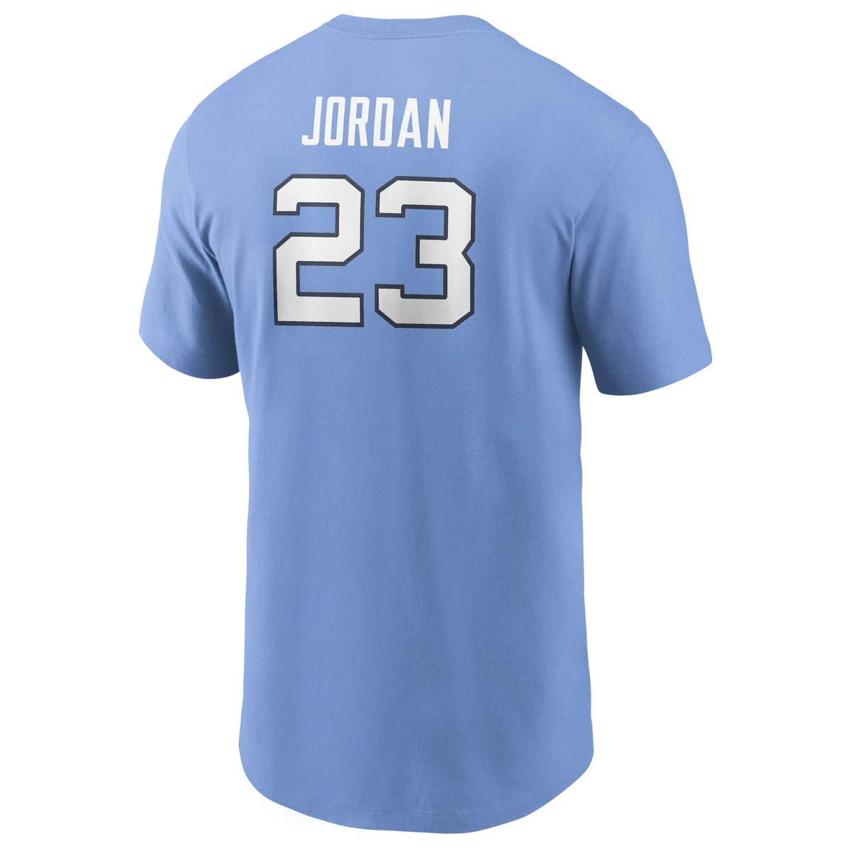 Michael Jordan North Carolina Tar Heels Jumpman Carolina Blue Name & Number T-Shirt for Men product image 3, provided for