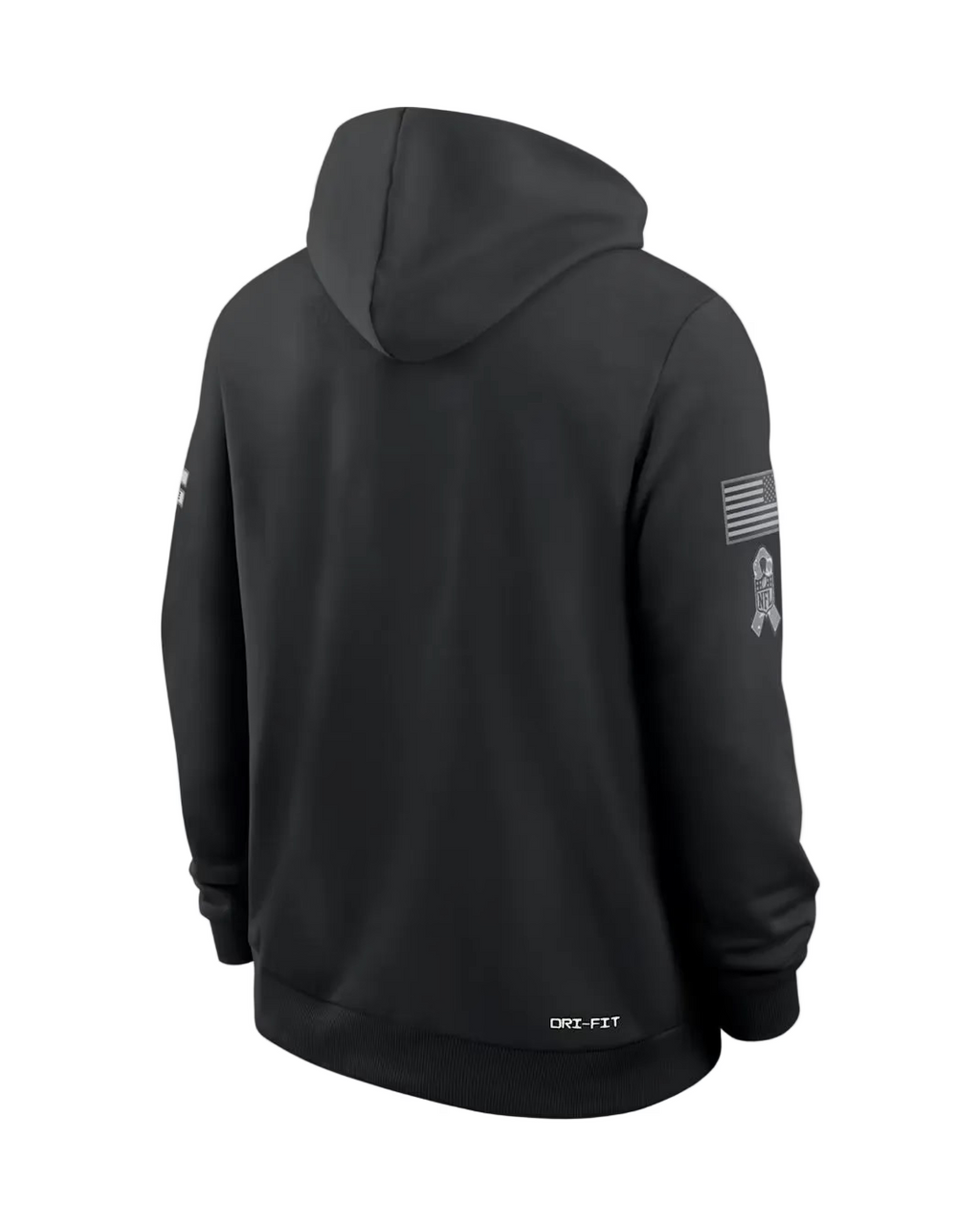 Mens Seattle Seahawks Nike 2026 Salute to Service Sideline Dri-FIT Pullover Hoodie - Black product image 2, provided for
