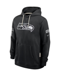 Mens Seattle Seahawks Nike 2026 Salute to Service Sideline Dri-FIT Pullover Hoodie - Black product image 1, provided for
