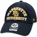 Marquette Golden Eagles Clean Up '47 Brand Arch Navy Adjustable Hat product image 1, provided for visual reference and