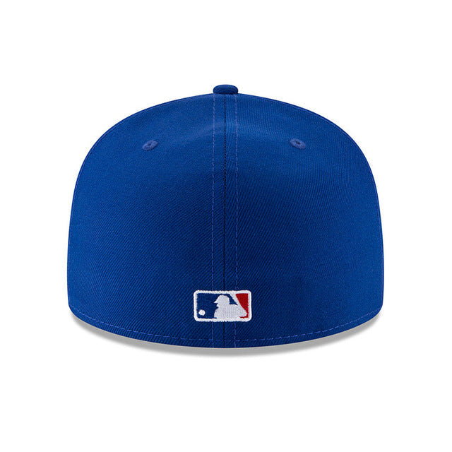 Chicago Cubs New Era 2016 World Series Wool 2 Tone Royal/Black 59FIFTY Fitted Hat product image 2, provided for visual