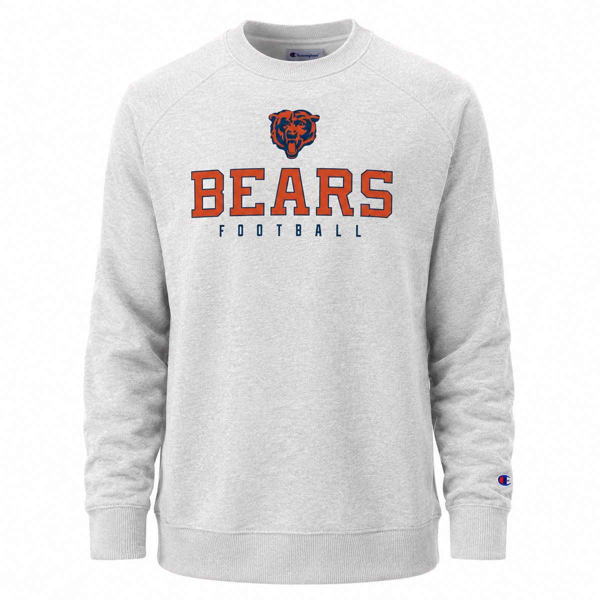 Chicago Bears Triumph TriBlend Fleece Crew - Pebblestone for Men product image 1, provided for visual reference and product