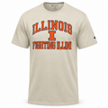 Illinois Fighting Illini Oatmeal Heather Champion T-shirt for Men product image 1, provided for visual reference and product