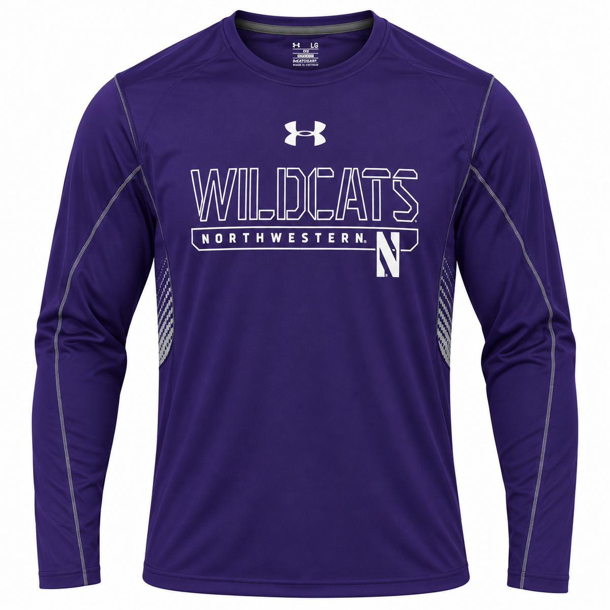 Under Armour Northwestern Wildcats Limitless HeatGear Purple Long Sleeve T-Shirt for Men product image 1, provided for