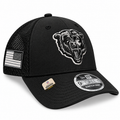 Chicago Bears New Era 2026 Salute To Service 9FORTY Bearhead Logo Stretch-Snap Hat - Black product image 1, provided for